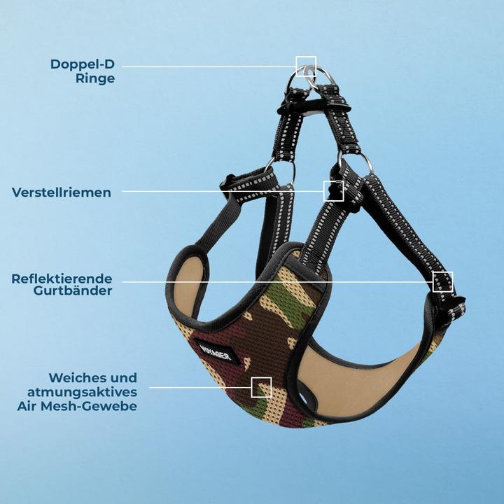 Immagine prodotto Voyager Verstellbares Hundegeschirr mit Reflektorstreifen (S, Cane)