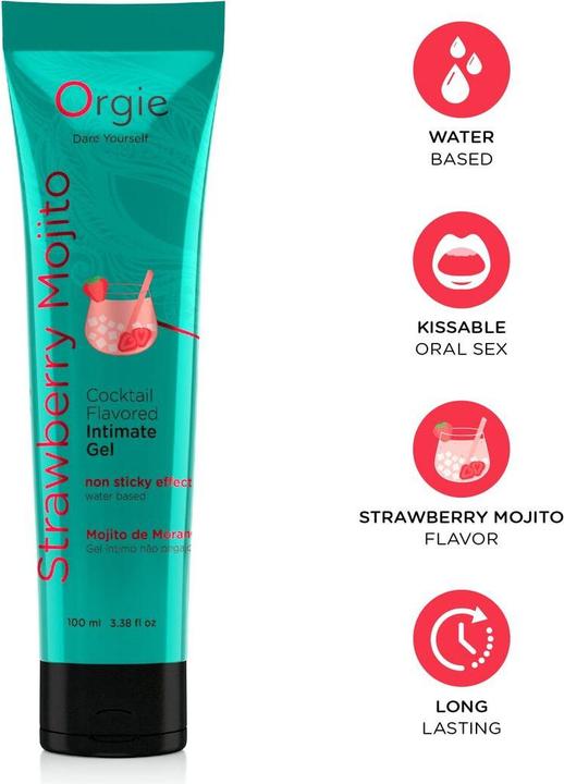 Produktbild Orgie Lube Tube Cocktail Erdbeer Mojito 100 ml (100 ml)