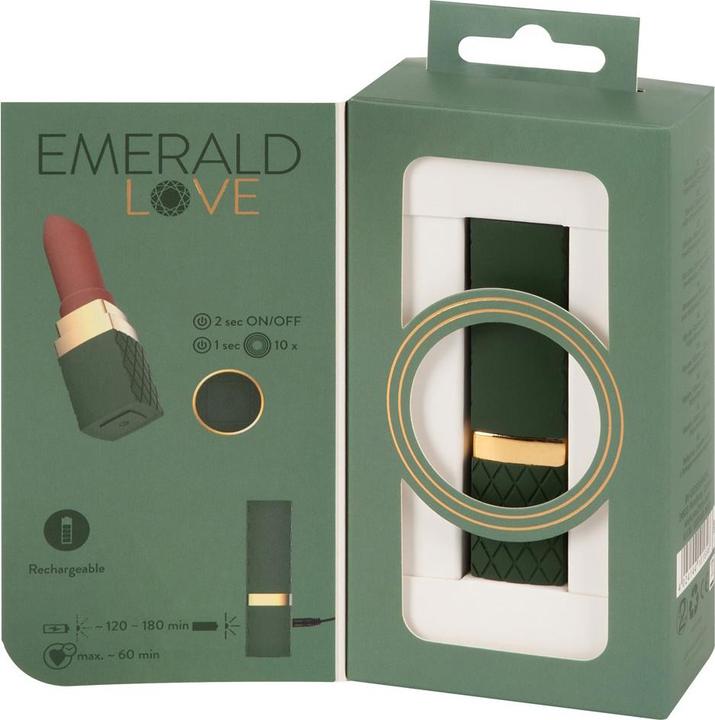 Actual product image Emerald Love Luxurious Lipstick Vibrator