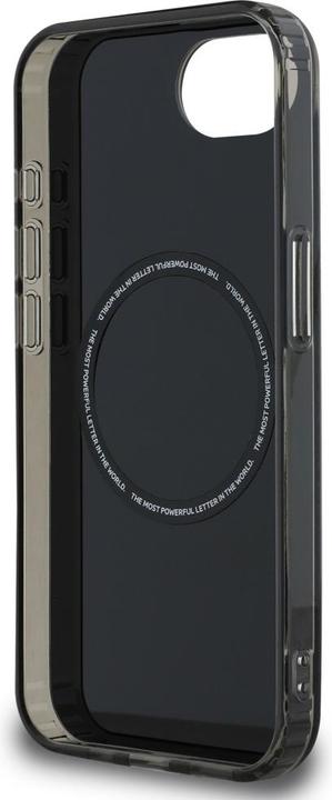 Actual product image BMW Case IML Metal White Circle MagSafe for iPhone 16e black (Apple iPhone 16e, Apple iPhone 17e)