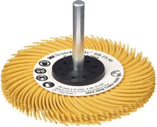 Produktbild 3M Radialbürstenscheibe RB-ZB Typ C Ø 75 mm Körnung 120 weiss 20000 min-¹ (120)