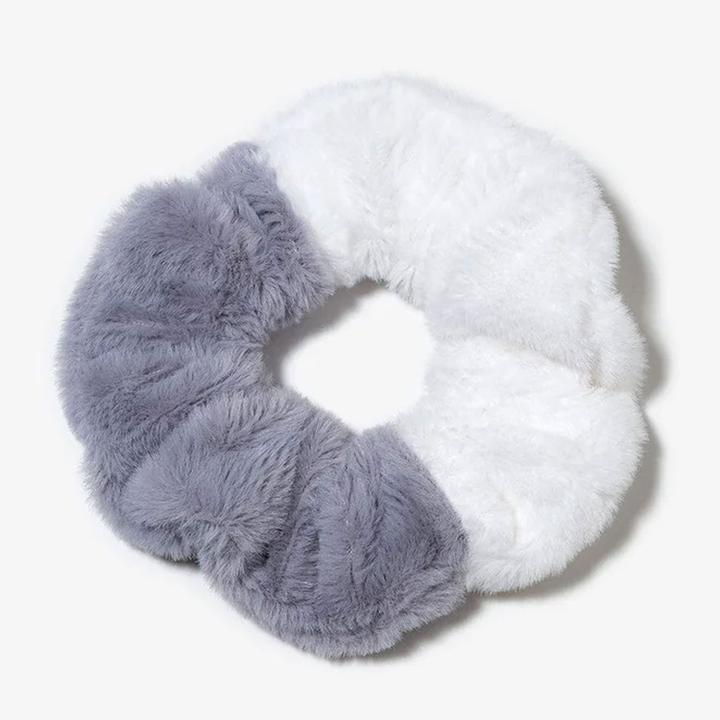 Image du produit Avizar Scrunchie Weicher Bicolor Minky Flausch Pixie & Dixie (Élastiques à cheveux)
