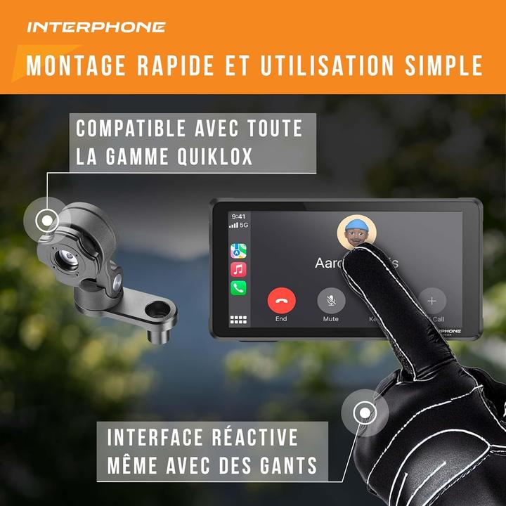 Actual product image Interphone Moto Display Ridesync (5.50")