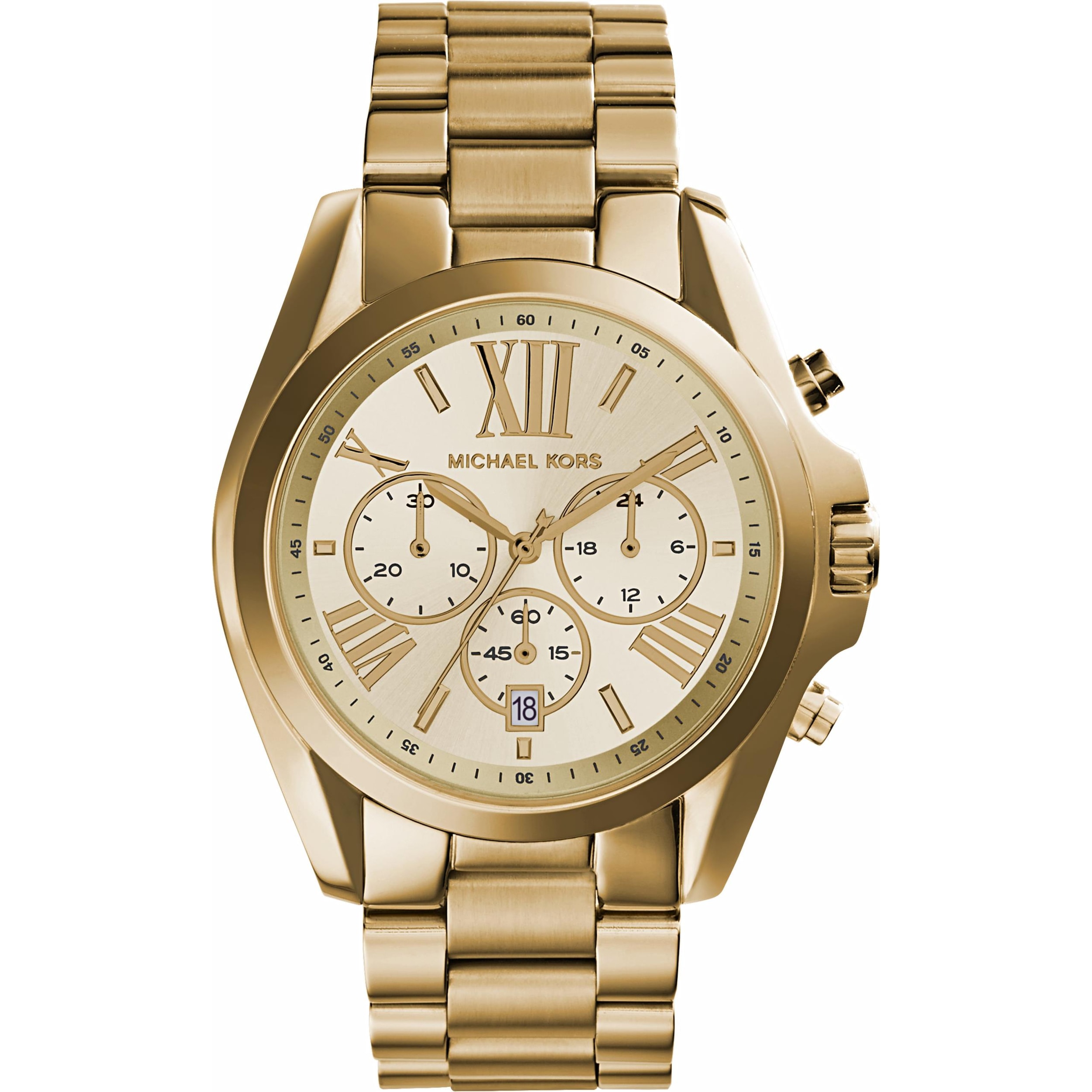 Michael Kors, Armbanduhr, Bradshaw, Gold, (Chronograph, 43 mm)