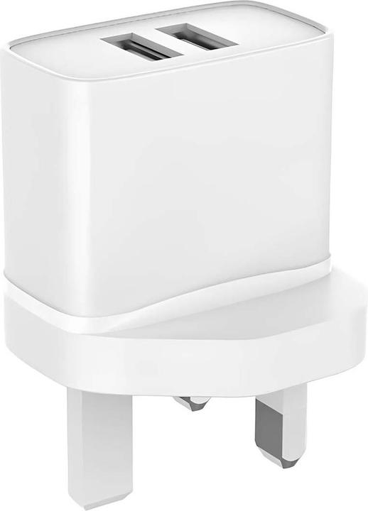 Produktbild Jaym Doppeltes USB-A-Ladegerät 12 W 2,4 A mit UK- und Dubai-Stecker (12 W)