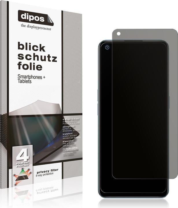 Dipos Blickschutzfolie 4-Way Privacy (1 Stück, Realme 9 Pro Plus)