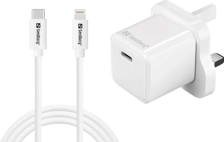 Produktbild Sandberg USB-C 20W Charger UK+Lightning (20 W, 1 Port)