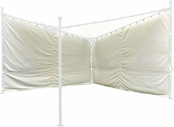 Siena Garden Set zijpanelen voor tuinhuisje BERLINO 400x400 cm wit (390 cm, 46 cm)