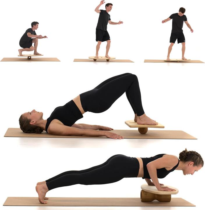 Image du produit Rollholz rollbrett Set gross 2.0 (Buche, dunkel)