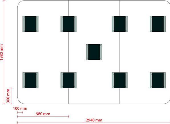 Image du produit Chameleon Tableau blanc design XXL VisuWall