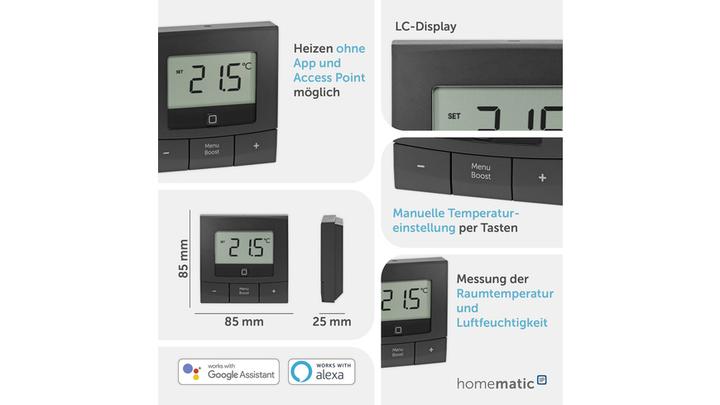 Actual product image Homematic IP Wall thermostat basic HmIP-WTH-B-2