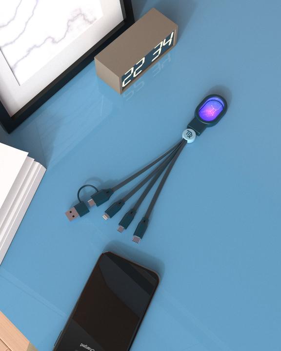 Produktbild MOB Universal Ladekabel 4in1 - Sternzeichen Jungfrau (USB 4.0)