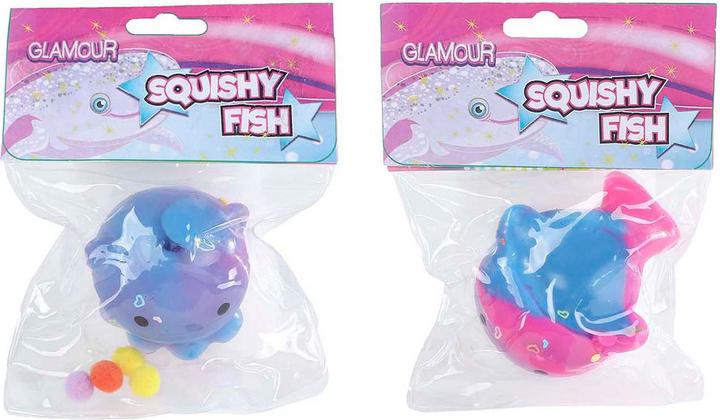 Image du produit Hippo Glamour Squishy Baleine avec paillettes (modèle aléatoire) (6 cm)