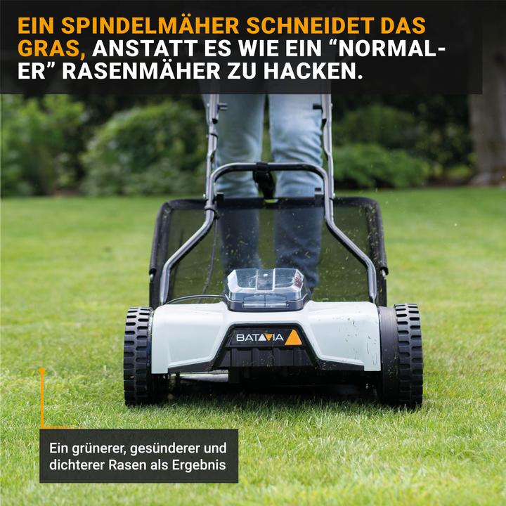 Actual product image Batavia Reel mower (Rechargeable battery operated)