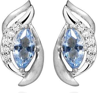 Produktbild Silver Cat Charming Silver Earrings With Blue Synthetic Spinel Sc460