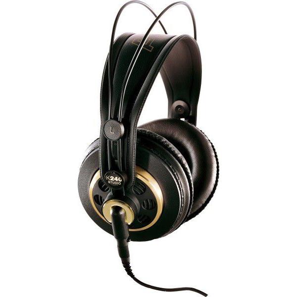 AKG K240 Studio (keine Geräuschunterdrückung, Kabelgebunden), Kopfhörer, Schwarz