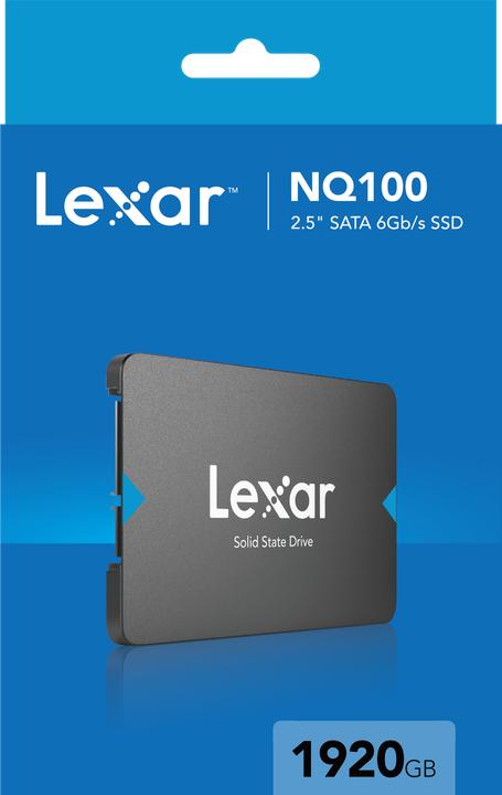 Produktbild Lexar 1920GB NQ100 2.5” SATA (6Gb/s) Solid-State Drive, up to 550MB/s Read and 445 MB/s write (1920 GB, 2.5")
