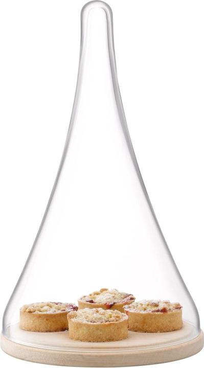 Image du produit LSA Cloche Dôme & Plateau Chêne Ø21cm/H35.5cm