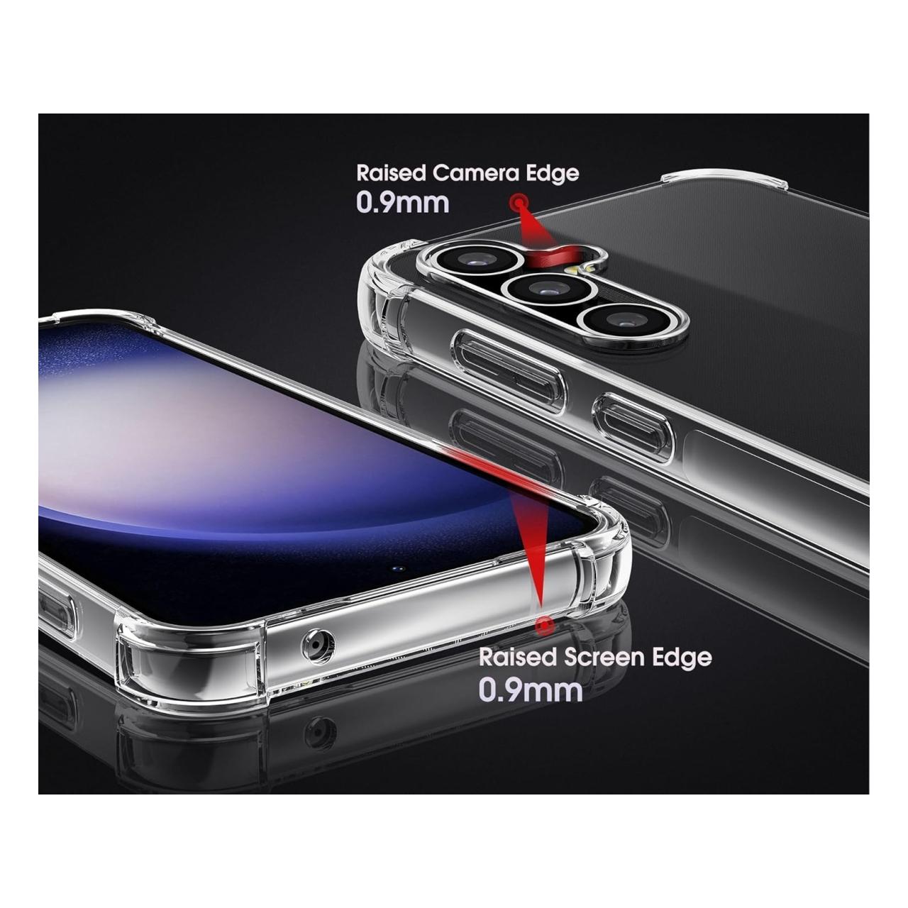 Thumbnail - Screenguard Samsung Galaxy S23 FE Hülle Crystal Soft Airbag Bumper (Samsung Galaxy S23 FE), Smartphone Hülle, Transparen...