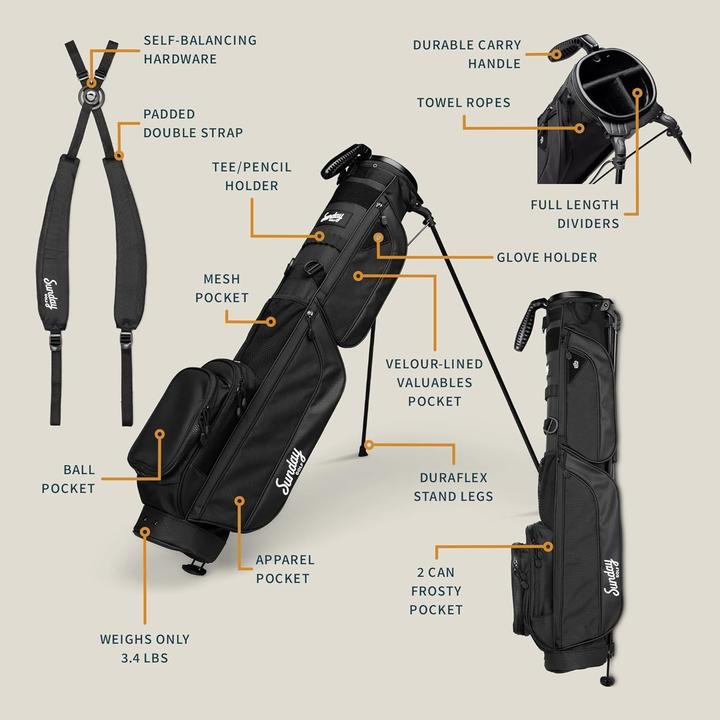 Actual product image Sunday Golf Loma Bag XL