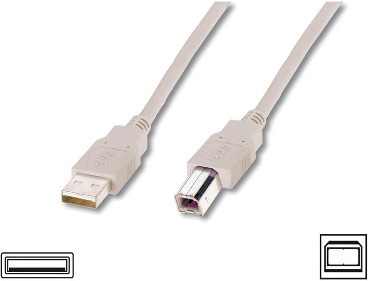 Produktbild Digitus USB2.0 Anschlusskabel (5 m, USB 2.0, 2.50 W)