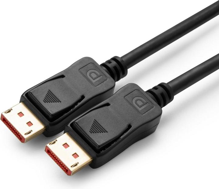 Actual product image MicroConnect MC-DP-MMG-100V1.4 DisplayPort cable 1 m Black (1 m, DisplayPort, 1.4)