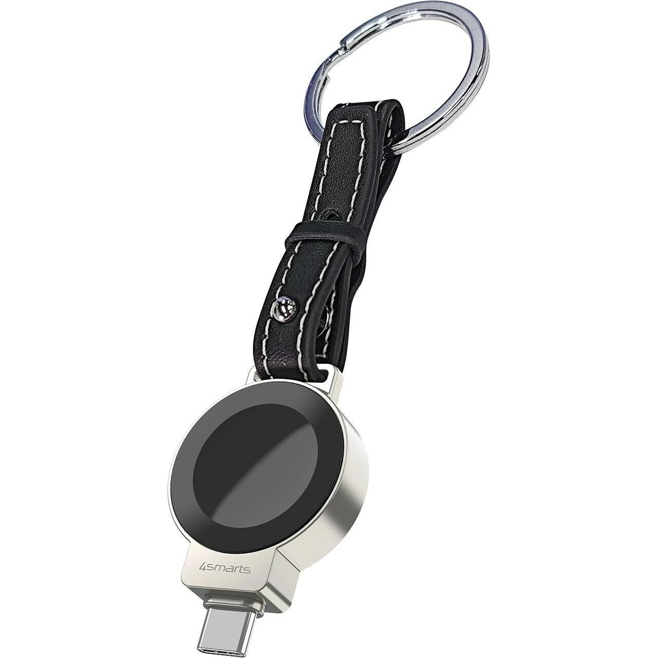 4smarts Wireless Charger für Smartwatches (2.50 W), Caricabatteria senza fili, Nero