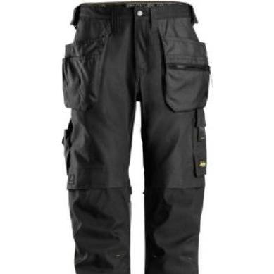 Hultafors, Arbeitshose, Snickers arbejdsbuks str. 50 - Sort regular fit normal lgd., m/knae- & haengelomme - 6224 (38)