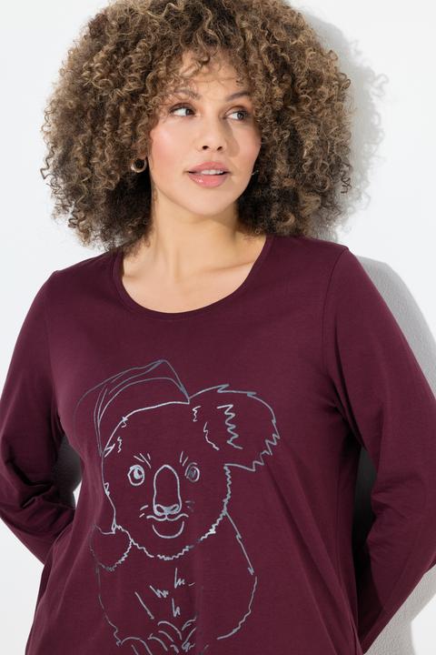 Image du produit Ulla Popken T-shirt de Noël Classic à col rond et manches longues (46, 48)