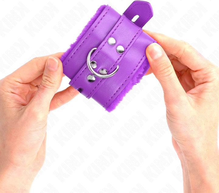 Productafbeelding Kink Bontbeklede Polsbeker Met Vierkante Bladeren, Paars En Paars Katoen, Opzettelijk