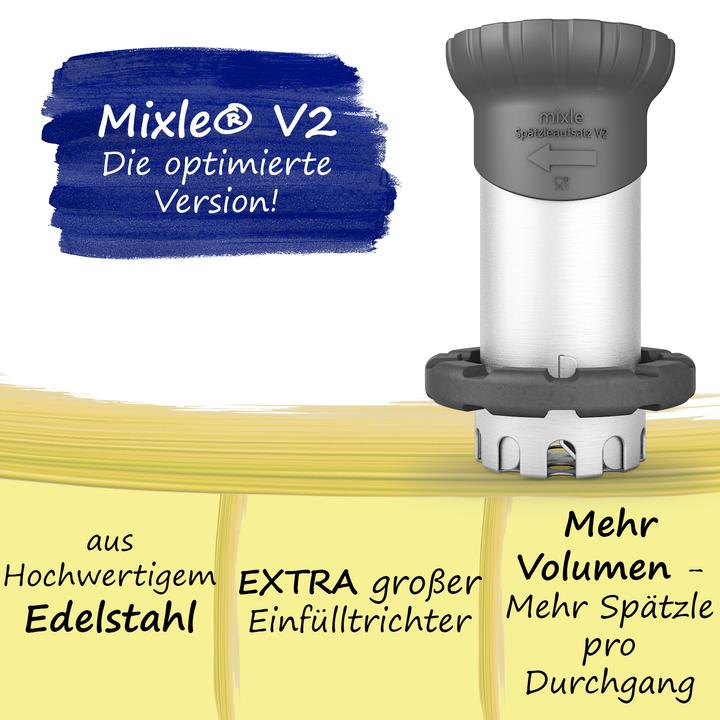 Produktbild Wundermix Mixle Spätzleaufsatz V2 kompatibel mit Thermomix TM6 TM5 & TM31