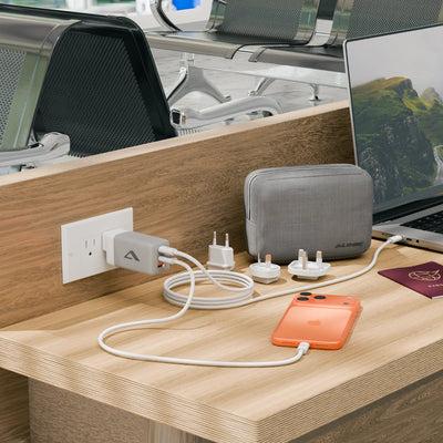 Actual product image Alogic Ladeadapter 3x67 Rapid Power 67W Multi Country Tr (67 W, 3 ports)