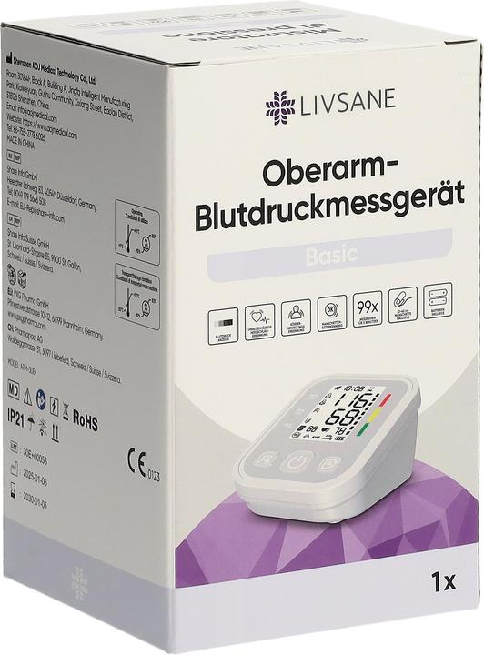 Produktbild Livsane Oberar Blutdruckmessger Bas
