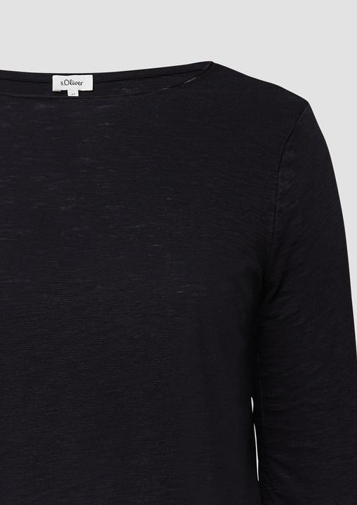 Actual product image S.Oliver T-Shirt Shirt mit Flammgarnstruktur und 3/4-Ärmeln (52)