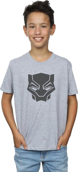 Produktbild Jungen Black Panther Schwarz auf Schwarz TShirt (152, 158)
