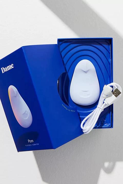 Actual product image Dame Products Pom Flexible Vibrator Ice
