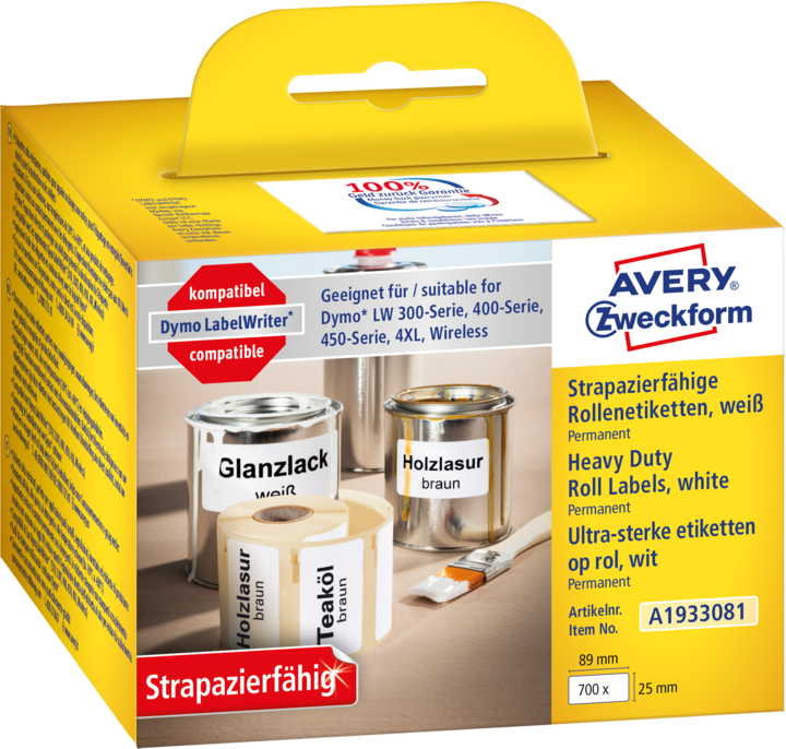 Image du produit Avery sal Étiquettes (rouleau) 89 x 25 mm film 1 kit