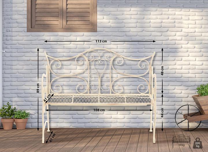 Produktbild CLP 2-Sitzer Eisenbank Tara