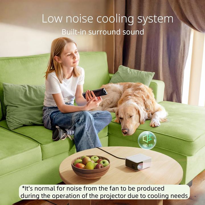 Actual product image Yoton Mini Beamer Y3 mit Zoom und Trapezkorrektur