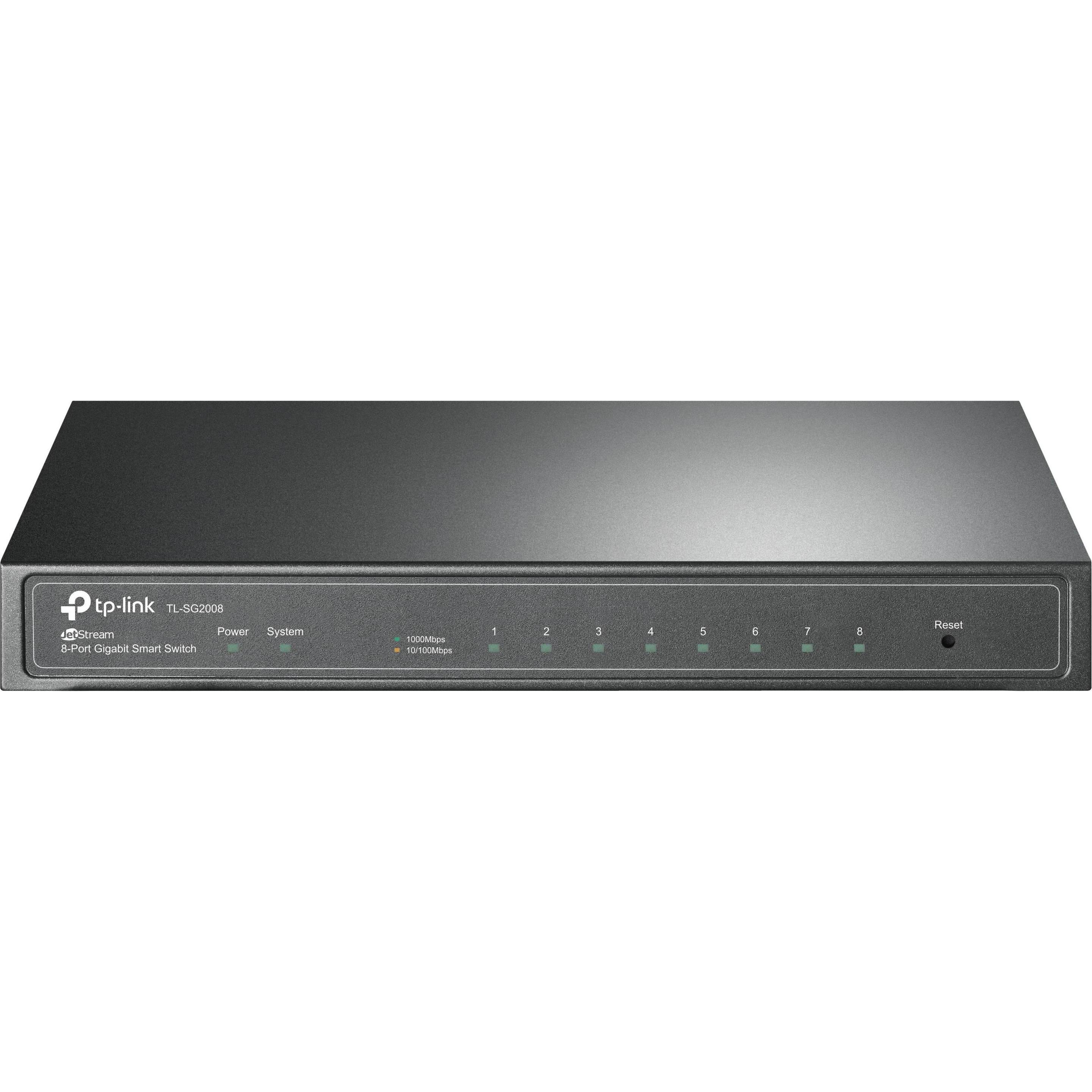 TP-Link TL-SG2008 (8 Ports), Netzwerk Switch, Schwarz