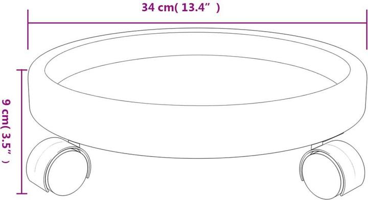 Image du produit vidaXL Pflanzenwagen