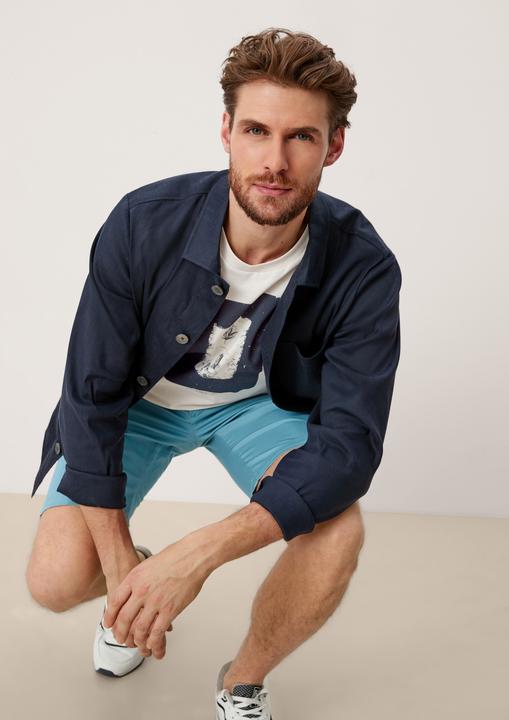 Produktbild s.Oliver T-Shirt Jerseyshirt mit Frontprint (S)