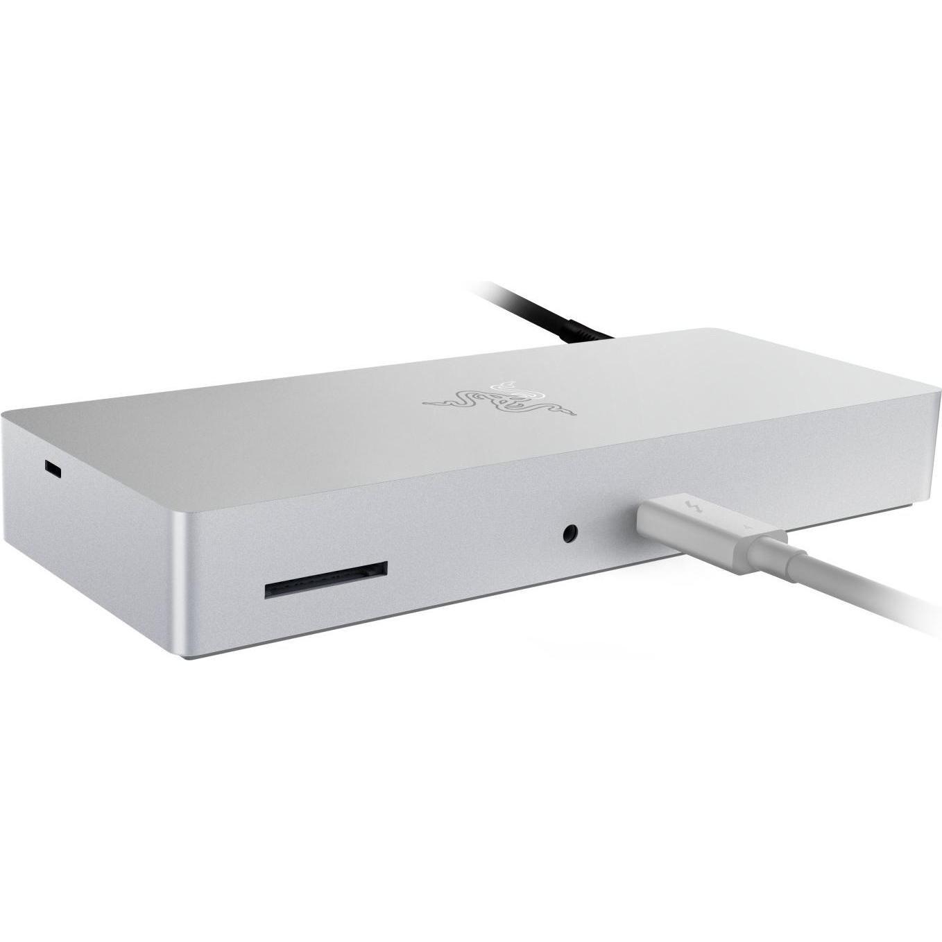 Razer Thunderbolt 4 Dock Mercury Edition (Thunderbolt, 9 Ports), Dockingstation + USB Hub, Silber