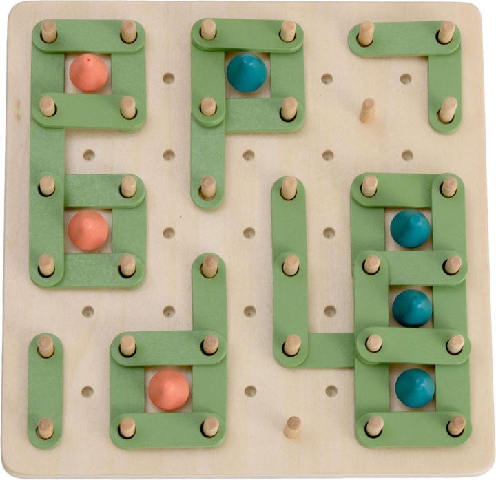 Actual product image BS Toys Dots & Boxes wooden game