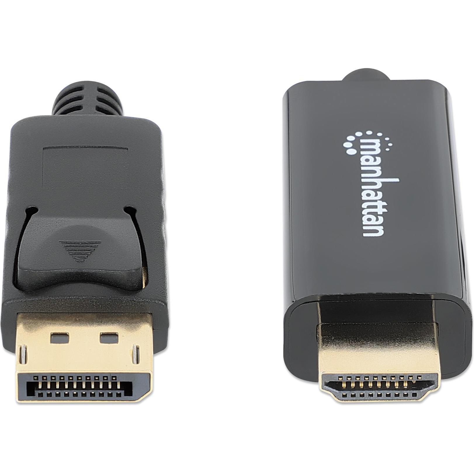 Thumbnail - Manhattan DisplayPort — HDMI (Typ A) (1 m, DisplayPort, HDMI), Video Kabel