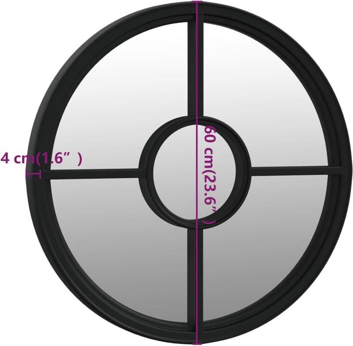 Produktbild vidaXL runder Gartenspiegel (60 cm)