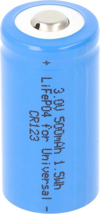 Actual product image AccuCell Battery CR123A (1 pcs., CR123A, 500 mAh)