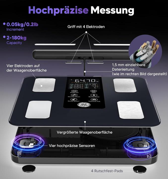 Actual product image GE Body fat scale (180 kg)
