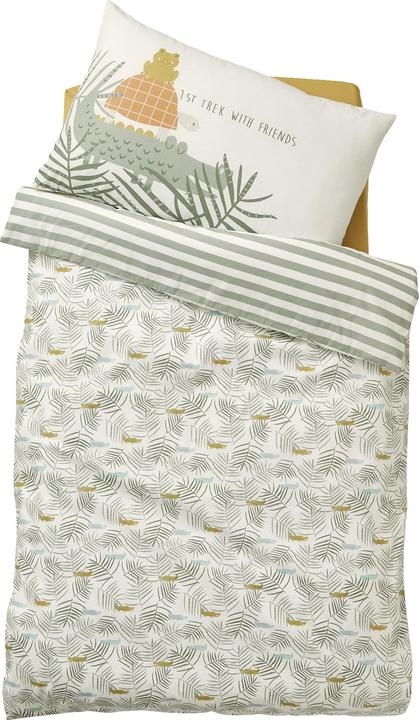 Krokodil, Weiss bedruckt