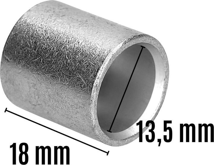 Produktbild Kalitec 10 Stück L14-P Parallelverbinder 70mm² I Verbinder unisoliert I Quetschverbinder blank I Kab